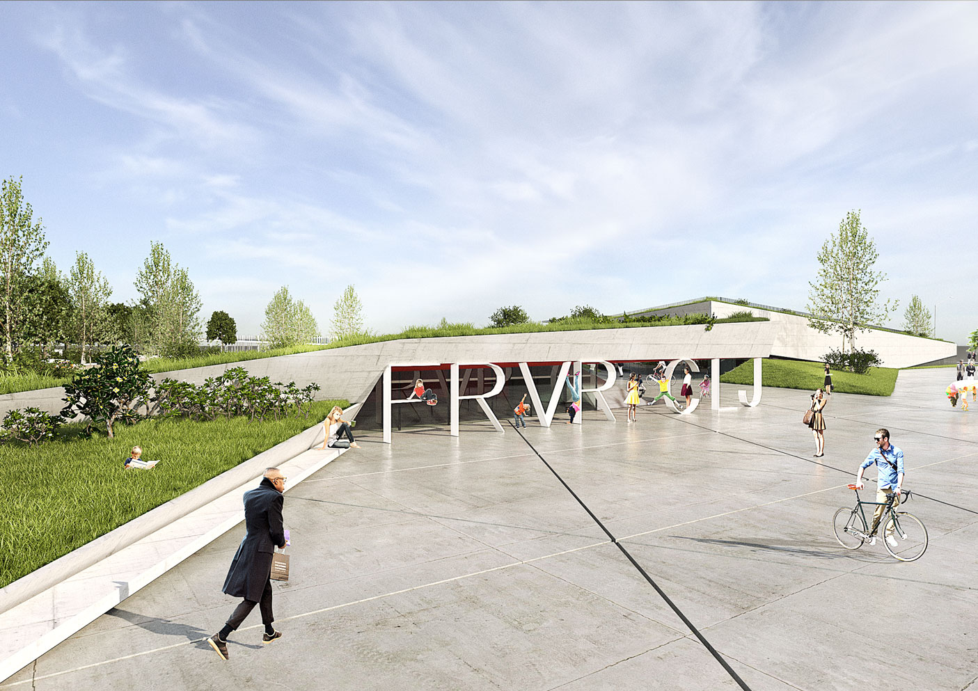 Planșă conceptuală, de aproape – Parcul Feroviarilor, Cluj-Napoca