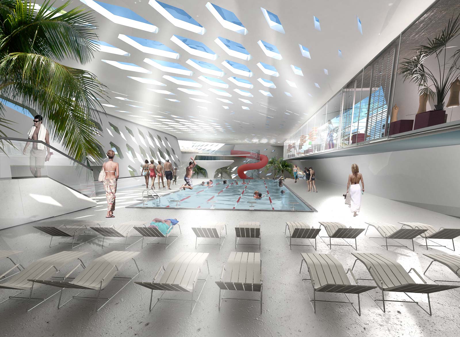 The pool area, secondary view – Parc Acvatic Craiova, CRAIOVA
