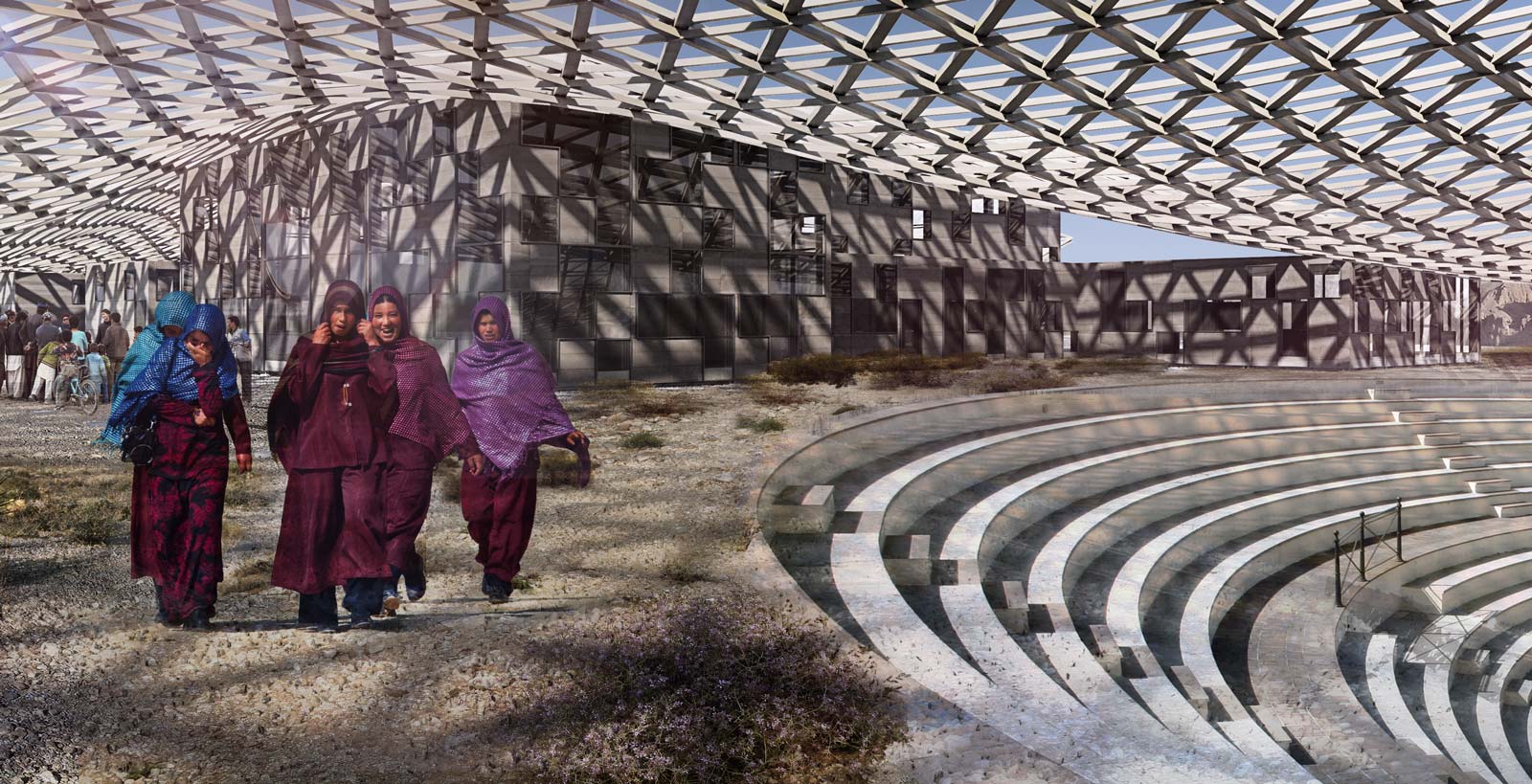 Planșă conceptuală – Bamiyan Cultural Center, Bamiyan, Afganistan