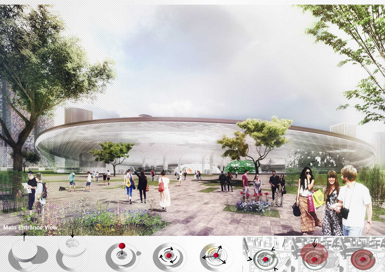 Perspective from the competition entry – urban NODE, Beijing, CHINA