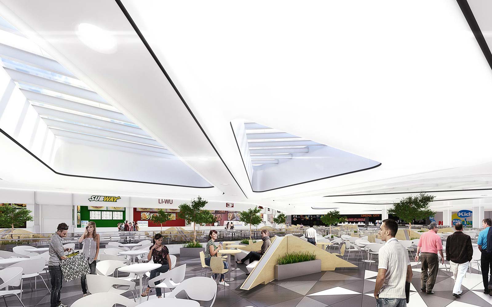 Circulation area and retail galleries – Timișoara Shopping City, Timișoara
