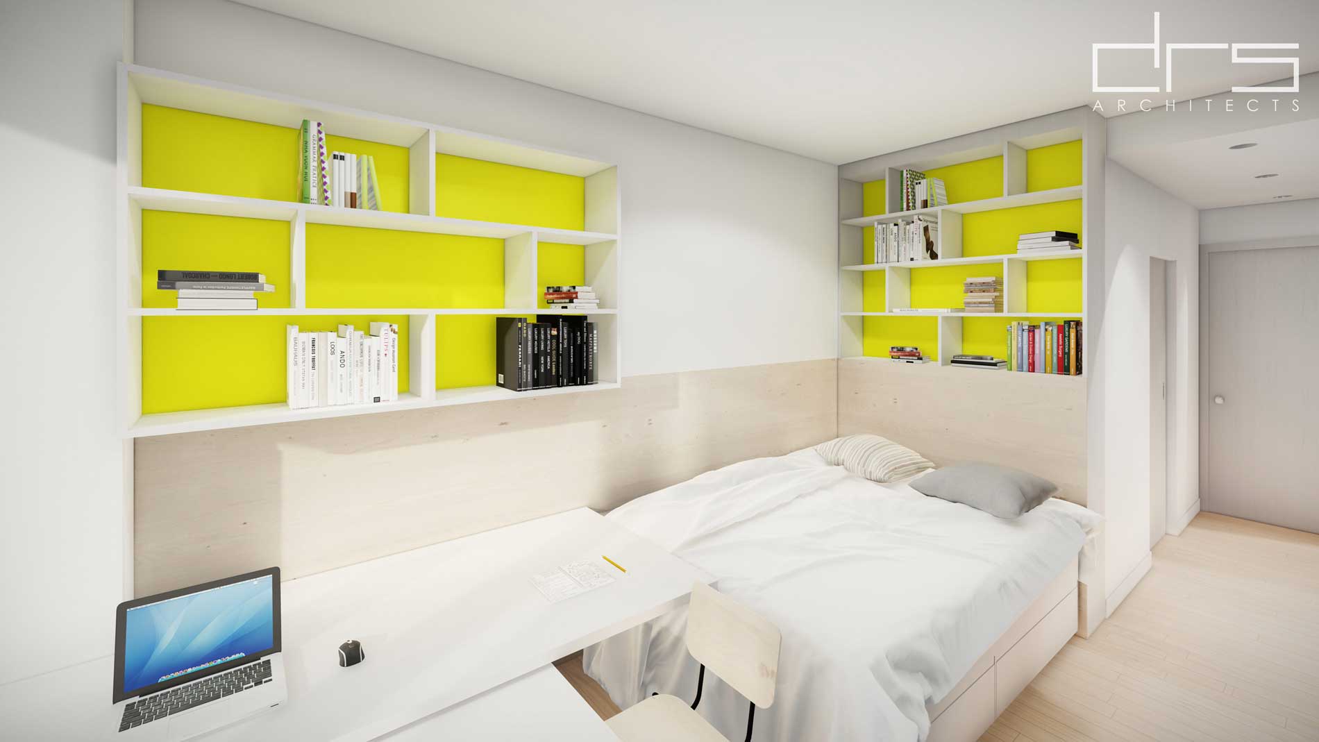 View of the common spaces – Unique Student Housing, Bucharest