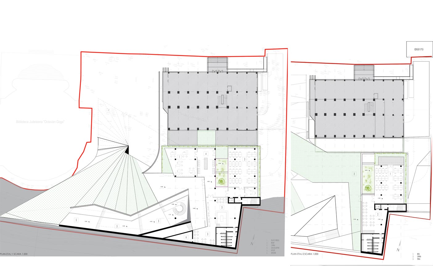 The plan, close view – Consiliul Judetean Cluj, Cluj-Napoca