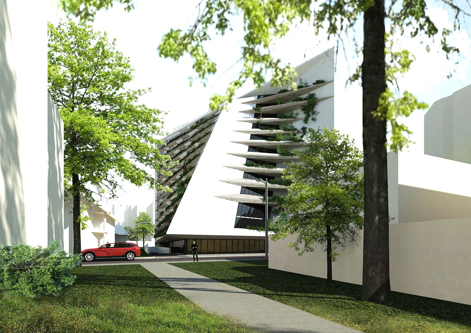 Overall view of the home – Green Residence - concept
