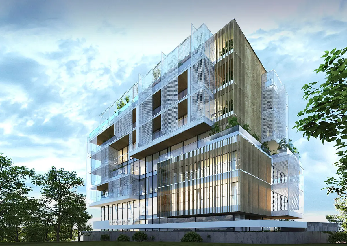 Overall view of the project, view 2 – Seaside Residence, Constanța