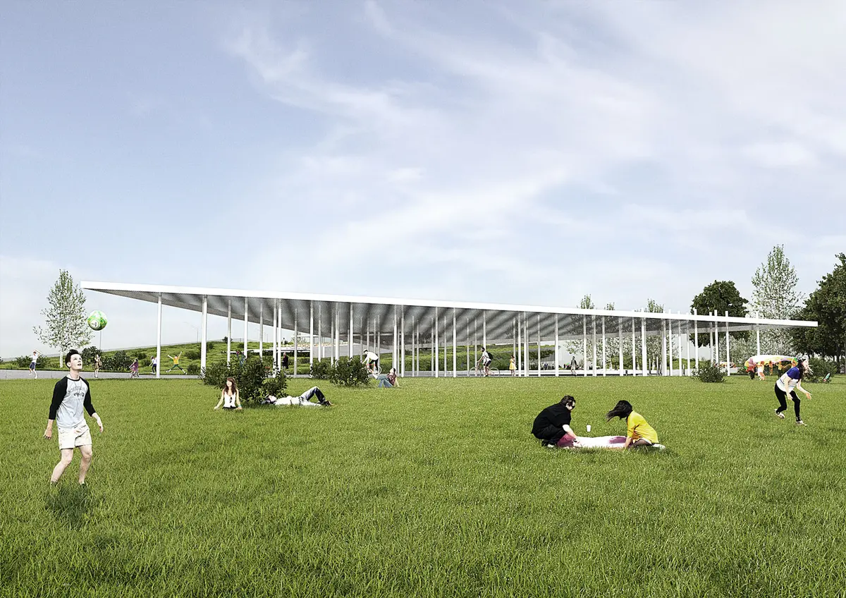Detail of the proposed solution – Parcul Feroviarilor, Cluj-Napoca