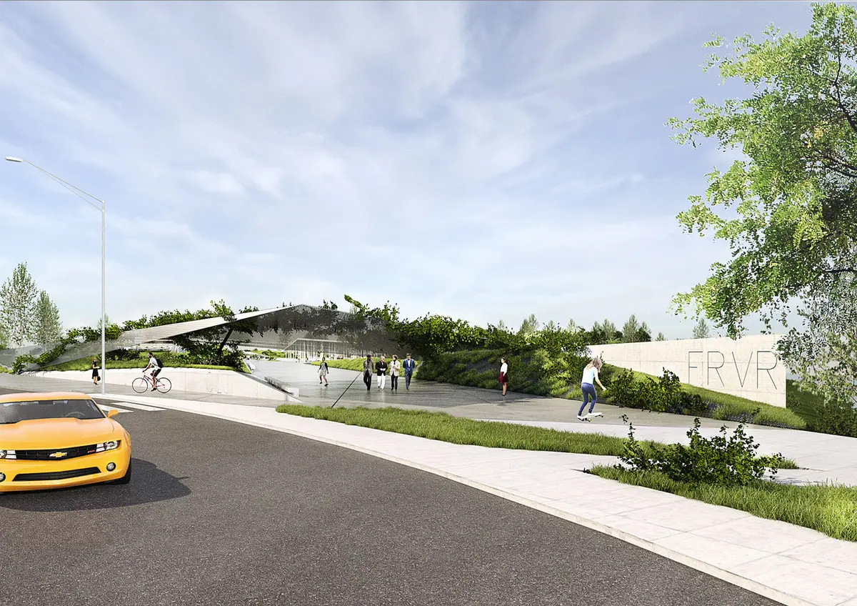 Overall view of the proposal, view 2 – Parcul Feroviarilor, Cluj-Napoca