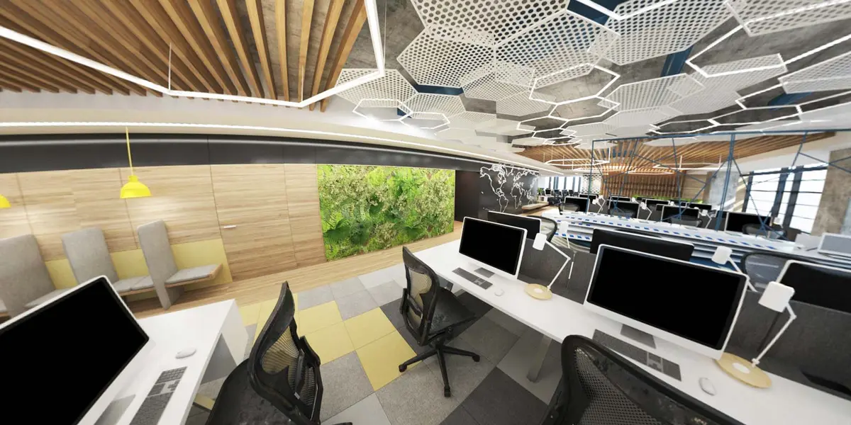 Detaliu de amenajare interioară – Office | Call Center, București