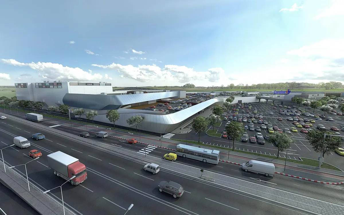 Zonă de circulație și galerii comerciale, de aproape – Timișoara Shopping City, Timișoara
