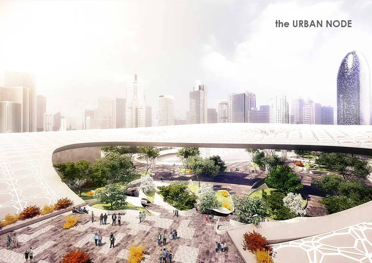 Detail of the proposed solution – urban NODE, Beijing, CHINA