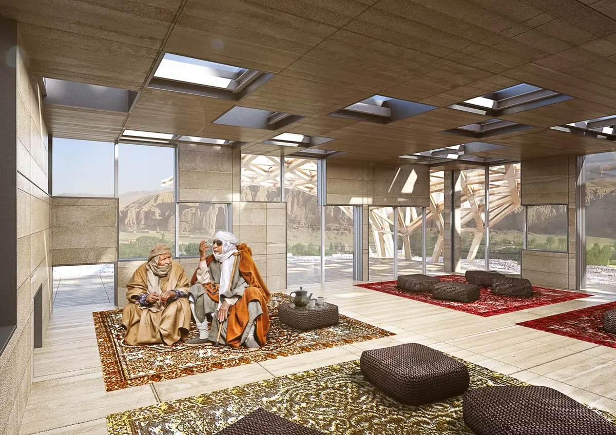 Urban perspective – Bamiyan Cultural Center, Bamiyan, Afganistan