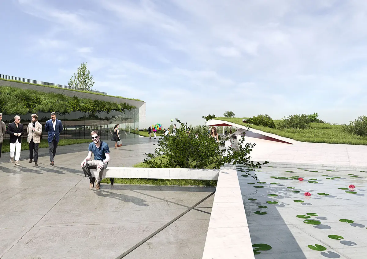 Overall view of the proposal, detail – Parcul Feroviarilor, Cluj-Napoca