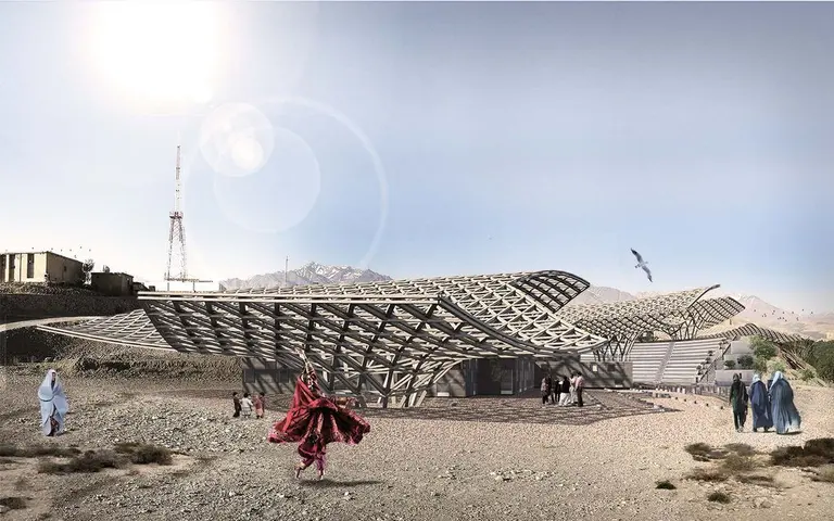 Overall view of the proposal – Bamiyan Cultural Center, Bamiyan, Afganistan