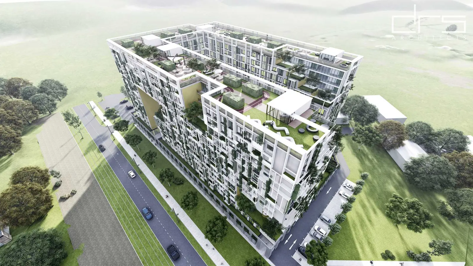 Interior atmosphere, close view – Unique Student Housing, Bucharest