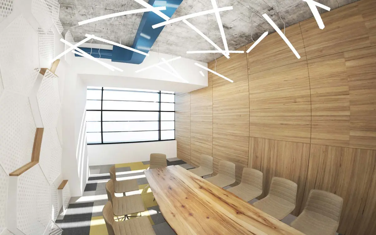 Vedere de ansamblu a amenajării interioare, de aproape – Office | Call Center, București