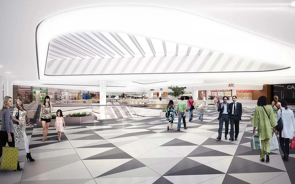 Vedere de ansamblu a mall-ului – Timișoara Shopping City, Timișoara