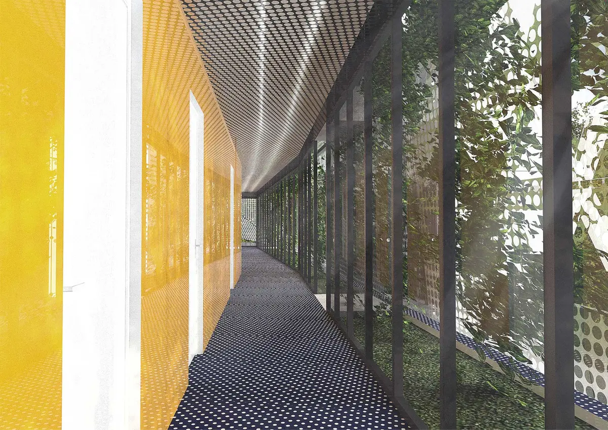 Interior of the hospitality project, close view – Tuzla Airdrome Hotel, Tuzla-Constanța