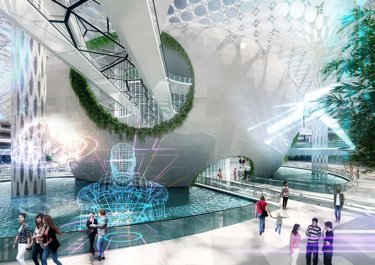 Planșă conceptuală – urban NODE, Beijing, CHINA
