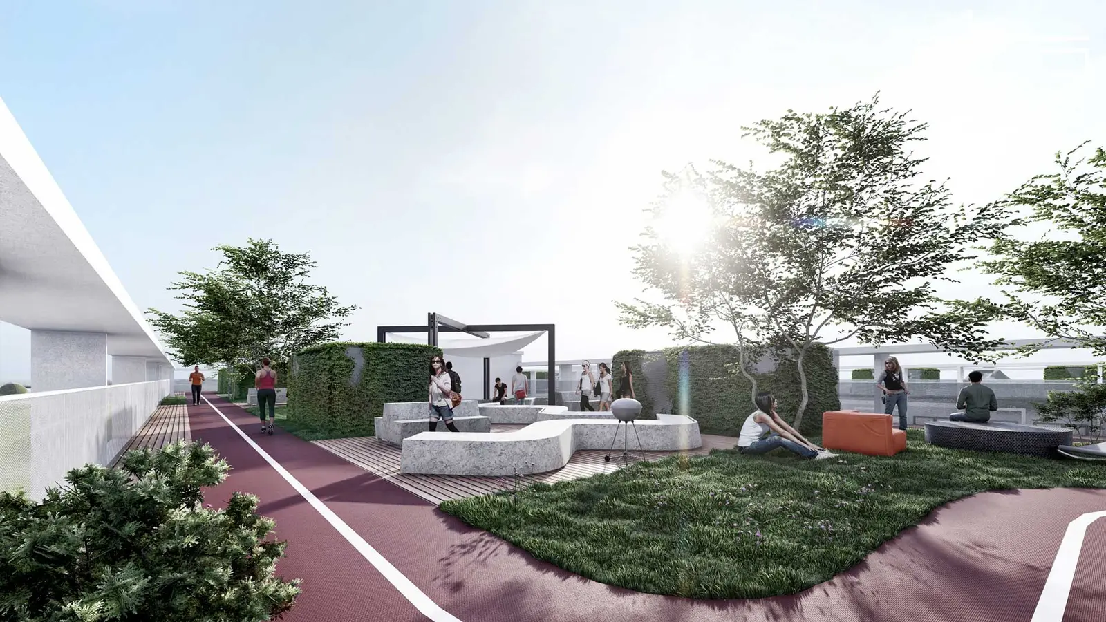 Interior of the hospitality project, close view – Unique Student Housing, Bucharest