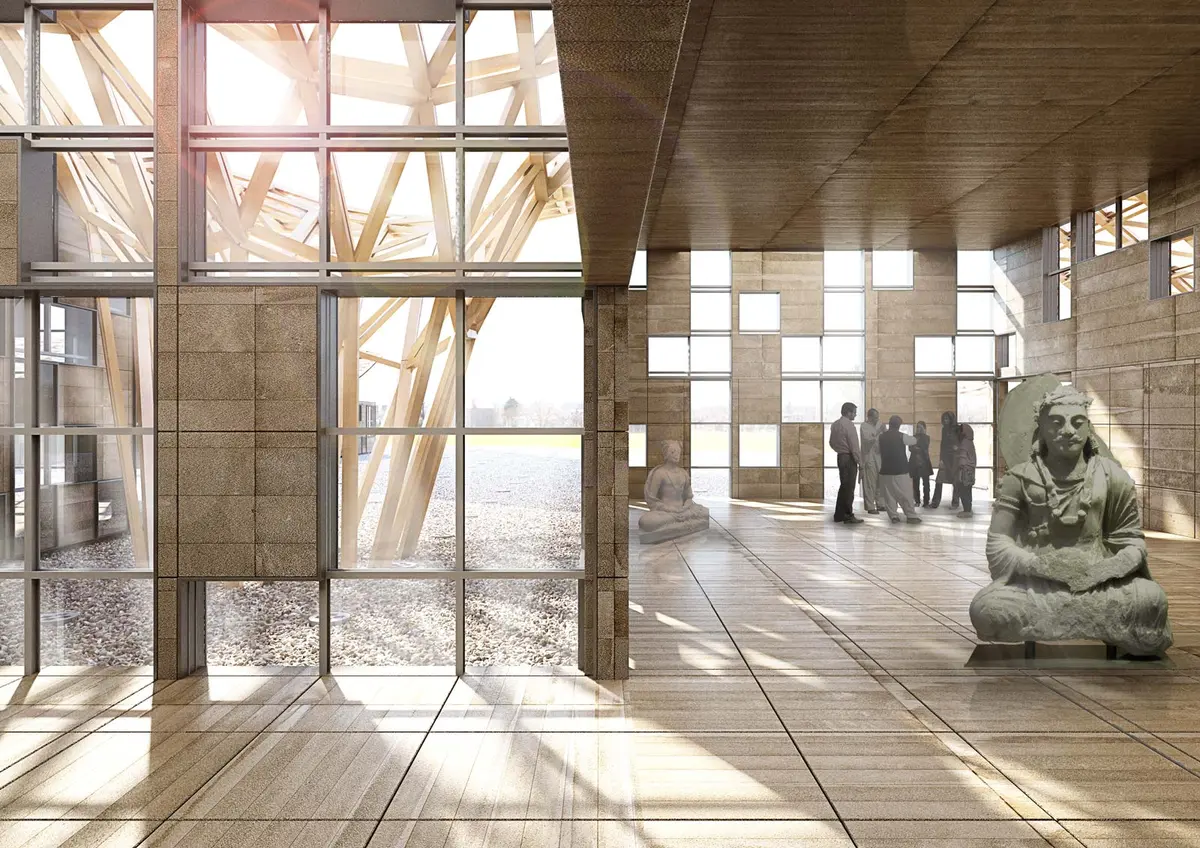 Detail of the proposed solution – Bamiyan Cultural Center, Bamiyan, Afganistan
