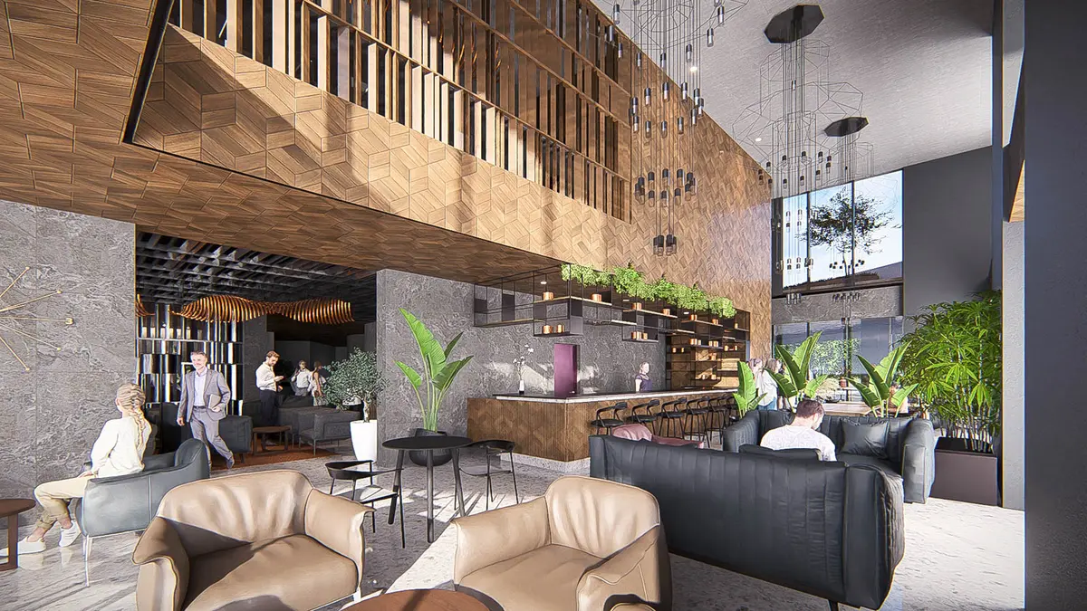 Restaurant and bar of the Mercure Bacău hotel