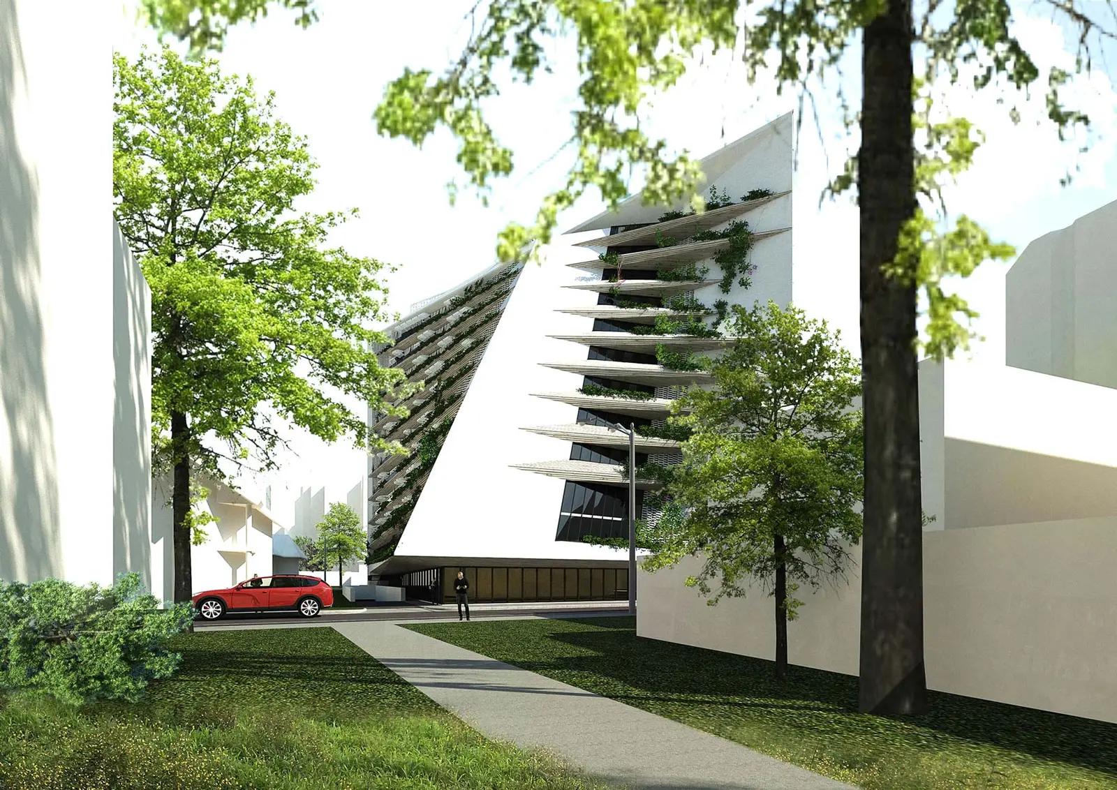 Vedere de ansamblu a locuinței – Green Residence - concept