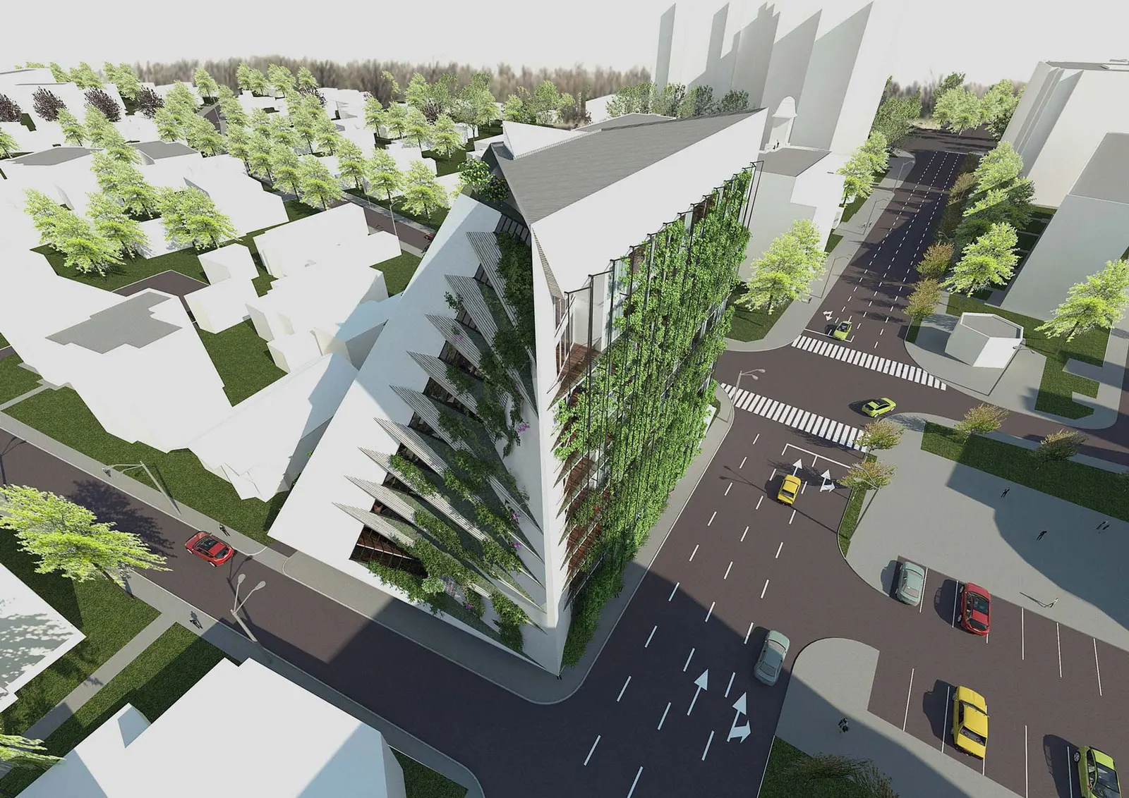 Perspectivă asupra grădinii – Green Residence - concept