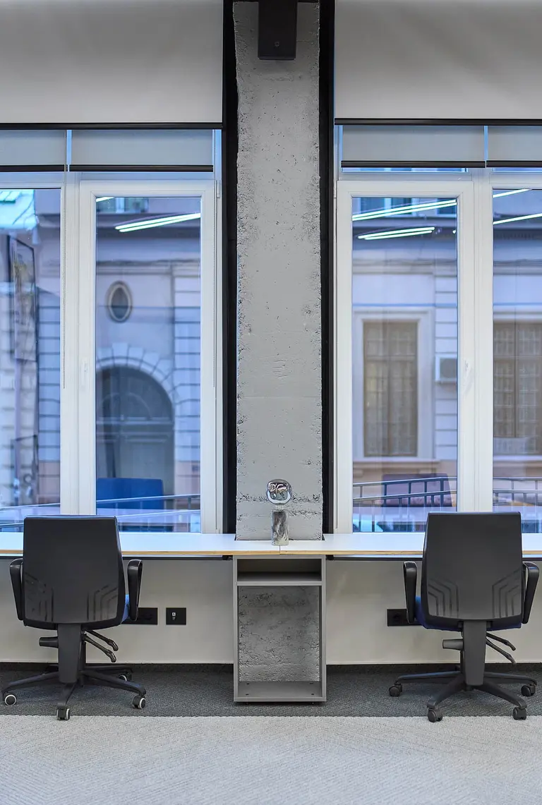 Detaliu de mobilier și finisaje – DRS Architects Office, București