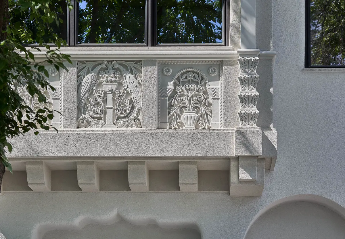 Building façade, secondary view – Rosenthal House, Bucharest
