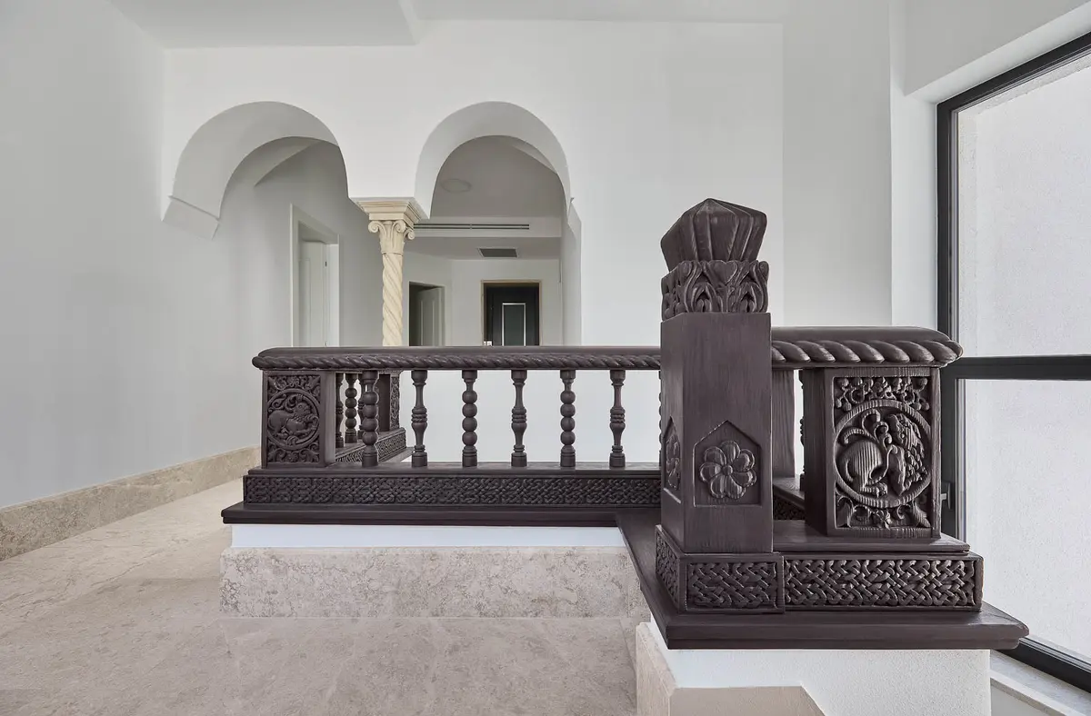 Detaliu arhitectural, perspectivă complementară – Rosenthal House, București