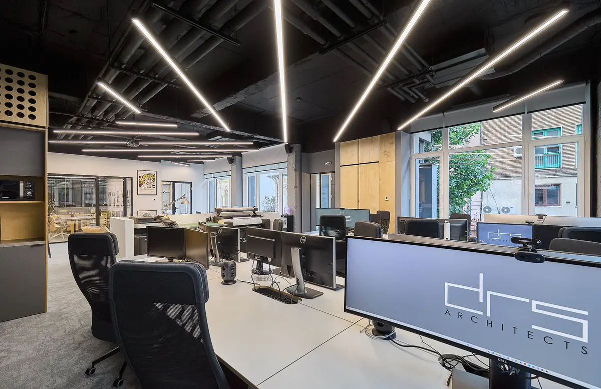 Detaliu de mobilier și finisaje, de aproape – DRS Architects Office, București