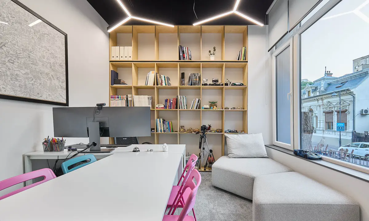 Detaliu de amenajare interioară, de aproape – DRS Architects Office, București