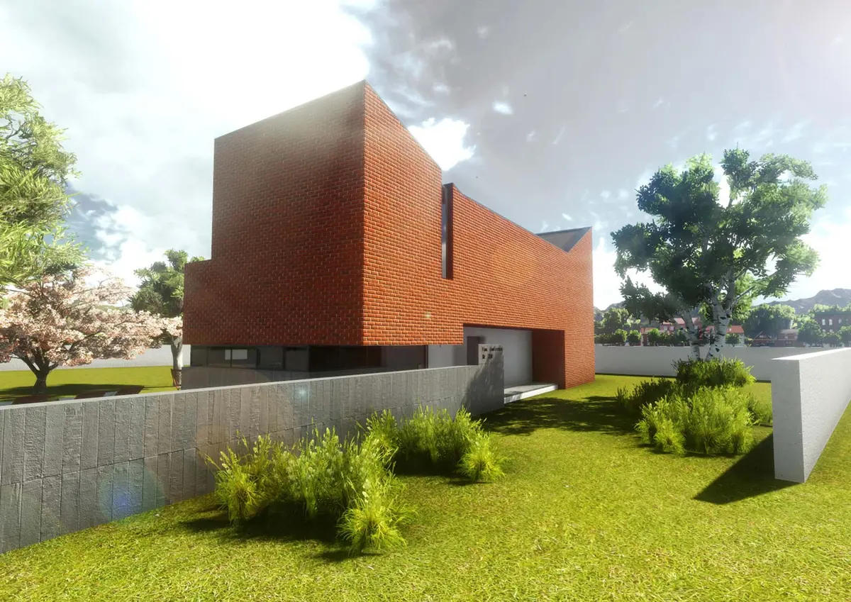 House façade – Locuinta unifamiliala GDC, Bucharest