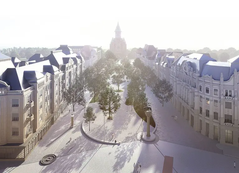 The aerial view – Victoria Square Timișoara, Timișoara