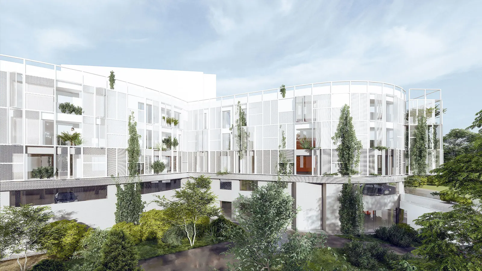 Interior of the hospitality project, close view – Green Aparthotel, Slatina