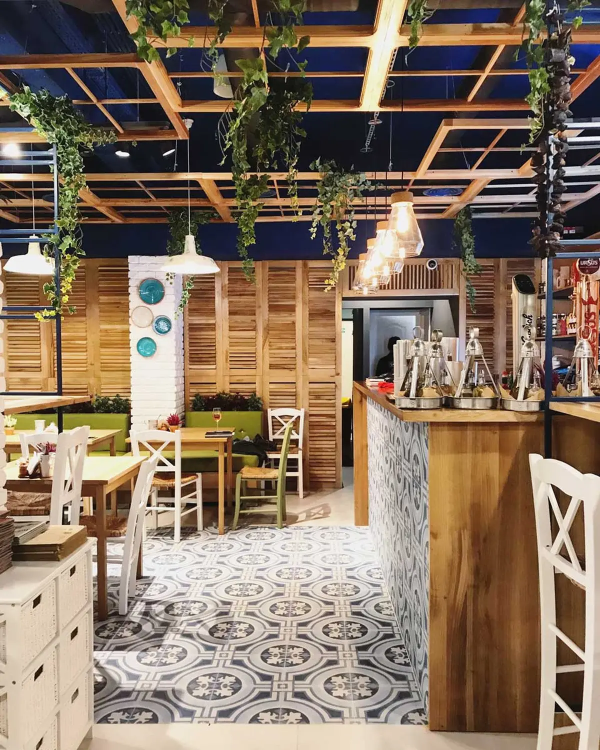 View of the common spaces – Nikos Greek Taverna, Bucharest